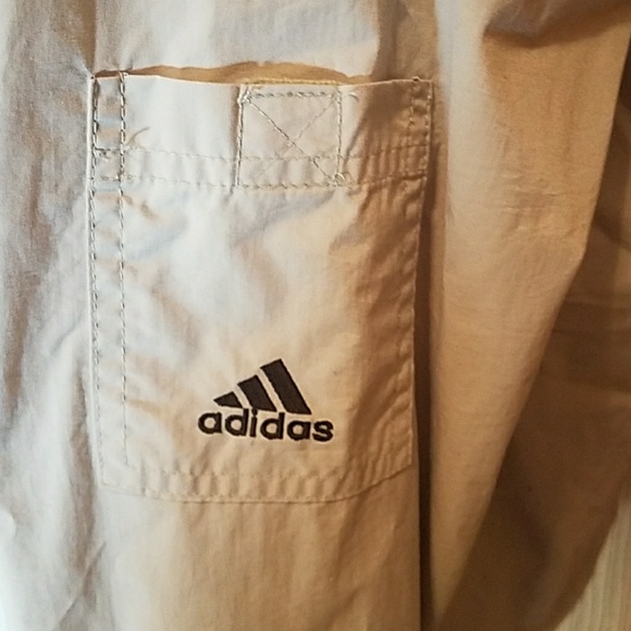 Adidas Silver Pullover Hooded Windbreaker - Picture 4 of 8